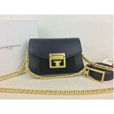 Givenchy Malá kabelka gv3 z kůže a semiše černá