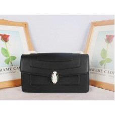 Bvlgari Klapkový kryt Serpenti Forever 22cm telecí kůže černá
