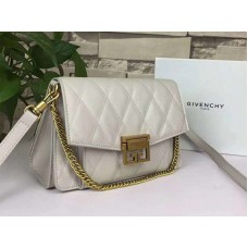Givenchy gv3 telecí kůže prošívaná kožená taška s klopou šedá