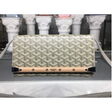 Kabelka Goyard Monte Carlo s páskem, světle šedá