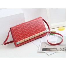 Kabelka Goyard Monte Carlo s páskem, večerní červená