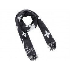 Kašmírový šátek Louis Vuitton Fashion Lovers Monogram šedý