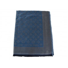 Louis Vuitton Monogram Ikat šál modrý