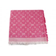 Šál Louis Vuitton Monogram Ikat růžový