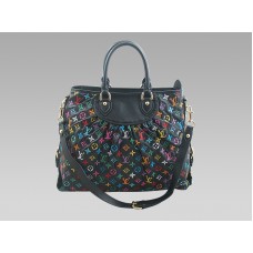 Louis Vuitton Runway Monogram Leather Cabby Mm Černá Vícebarevná