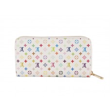 Peněženka Louis Vuitton Monogram Multicolore White Zippy Litchi