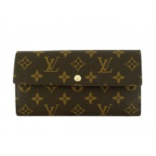 Peněženka Louis Vuitton Monogram Sarah s květinovým vzorem - fialová