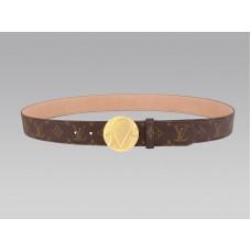 Pásek Louis Vuitton 1904 Monogram se zlatou přezkou