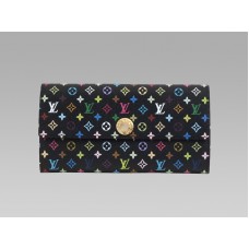 Peněženka Louis Vuitton Monogram Multicolour Black Sarah Grenade