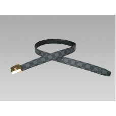Louis Vuitton Cut Damier Graphite Opasek Zlatá přezka
