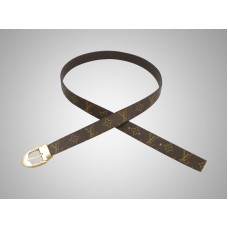 Pásek Louis Vuitton Monogram Ellipse se zlatou přezkou