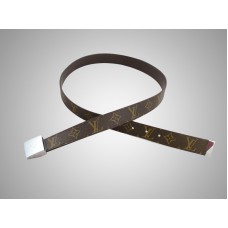 Stříbrný opasek Louis Vuitton s monogramovým výstřihem