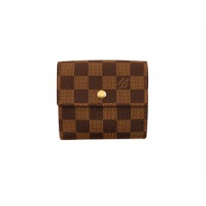 Peněženka Louis Vuitton Damier s prasklým účtem a mincemi