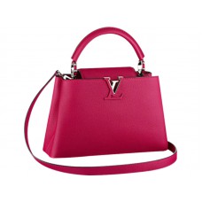Kabelka Louis Vuitton Capucines Bb Fluorescenčně růžová