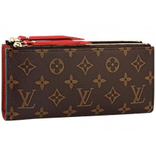 Monogram Louis Vuitton Canvas Adele Wallet Coquelicot
