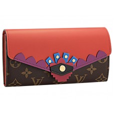 Plátěná peněženka Louis Vuitton Monogram Sarah Totem Flamingo