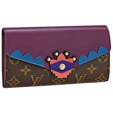 Plátěná peněženka Louis Vuitton Monogram Sarah Totem Magenta