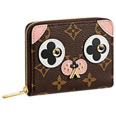 Plátěná peněženka Louis Vuitton Monogram Zippy s motivem rozkošného psa