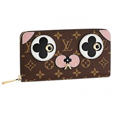Plátěná peněženka Louis Vuitton Monogram Zippy s motivem rozkošného psa