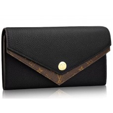 Peněženka Louis Vuitton Double V Monogram Taurillon Leather Black m64319