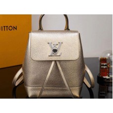 Mini batoh Louis Vuitton Lockme zlatý m54575