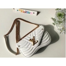 Kožená kabelka Louis Vuitton New Wave s řetízkem Mm m51945