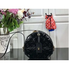 Louis Vuitton Monogram Vernis Měkká krabička na klobouk černá m53999