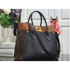 Louis Vuitton Monogram Canvas On My Side Telecí Kůže Hnědá A Černá m53823
