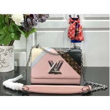 Kabelka Louis Vuitton Epi Leather Twist Mm Blanc Rose M53800